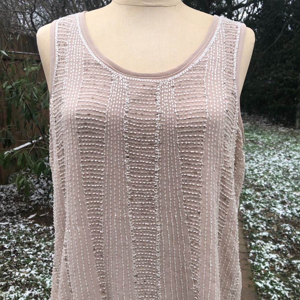 NWOT Mercer & Madison beaded flowy tank Medium
